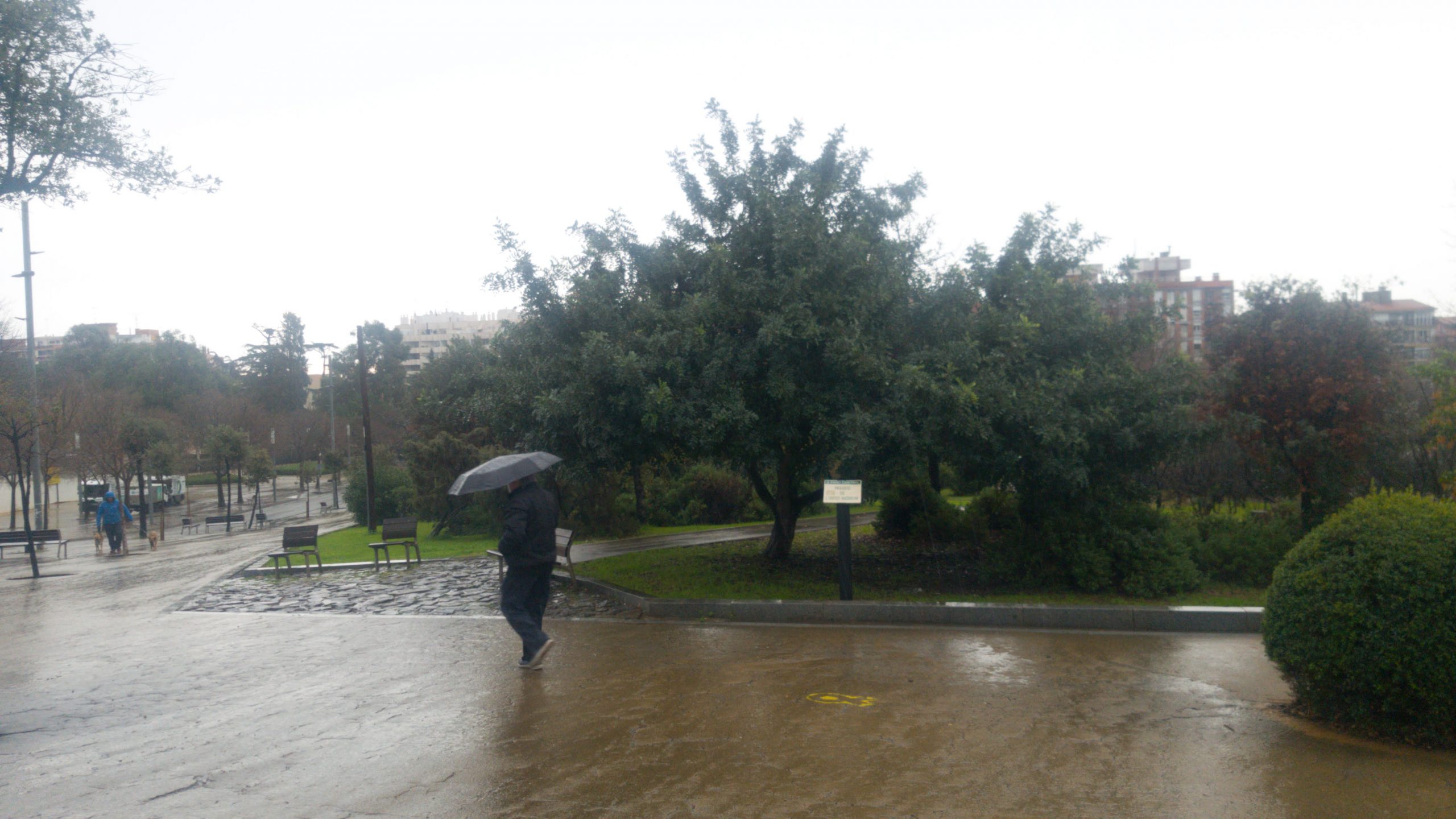 Dia plujós a Mataró - Temporal Gloria, gener 2020